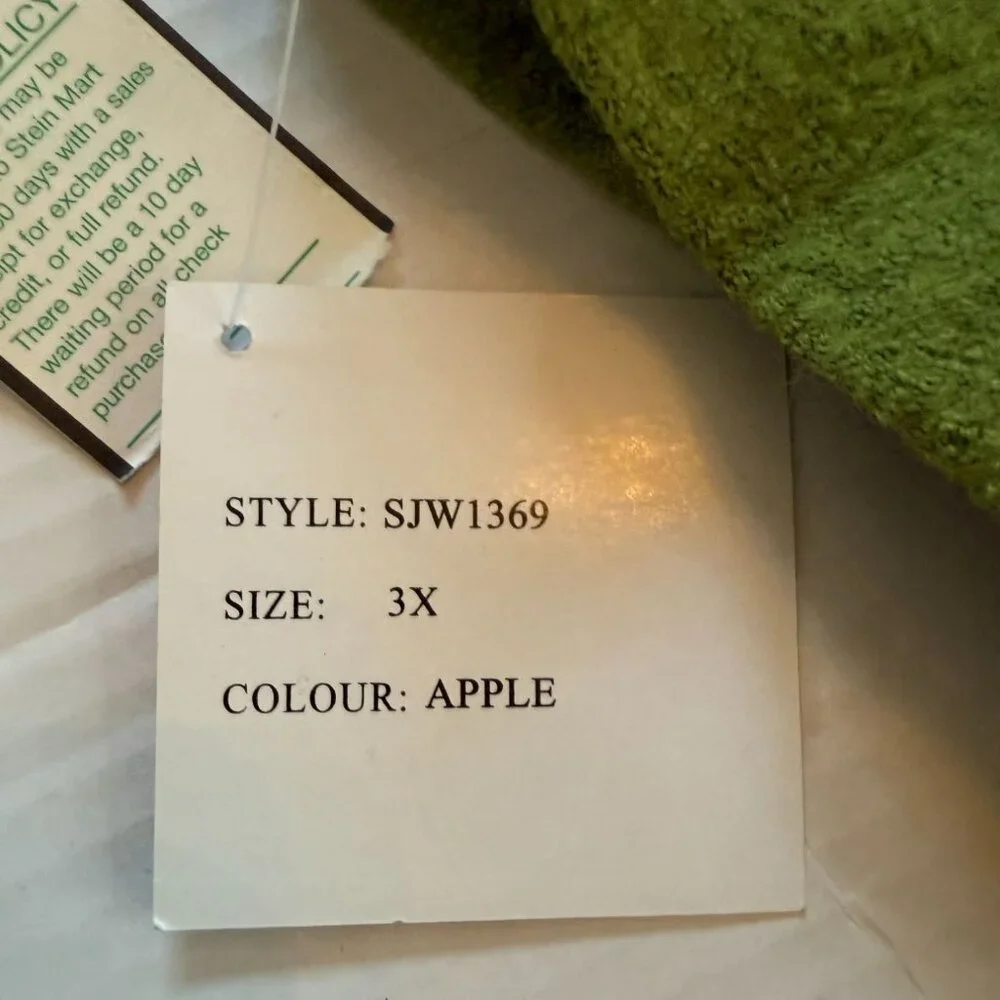 Focus 2000 Womens Green Wool Blend Button-Up Jacket 3X Office Academia Preppy - Picture 10 of 11